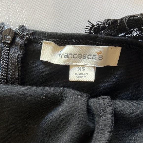 Francesca’s Black and Lace Dress in size XS - Picture 10 of 11